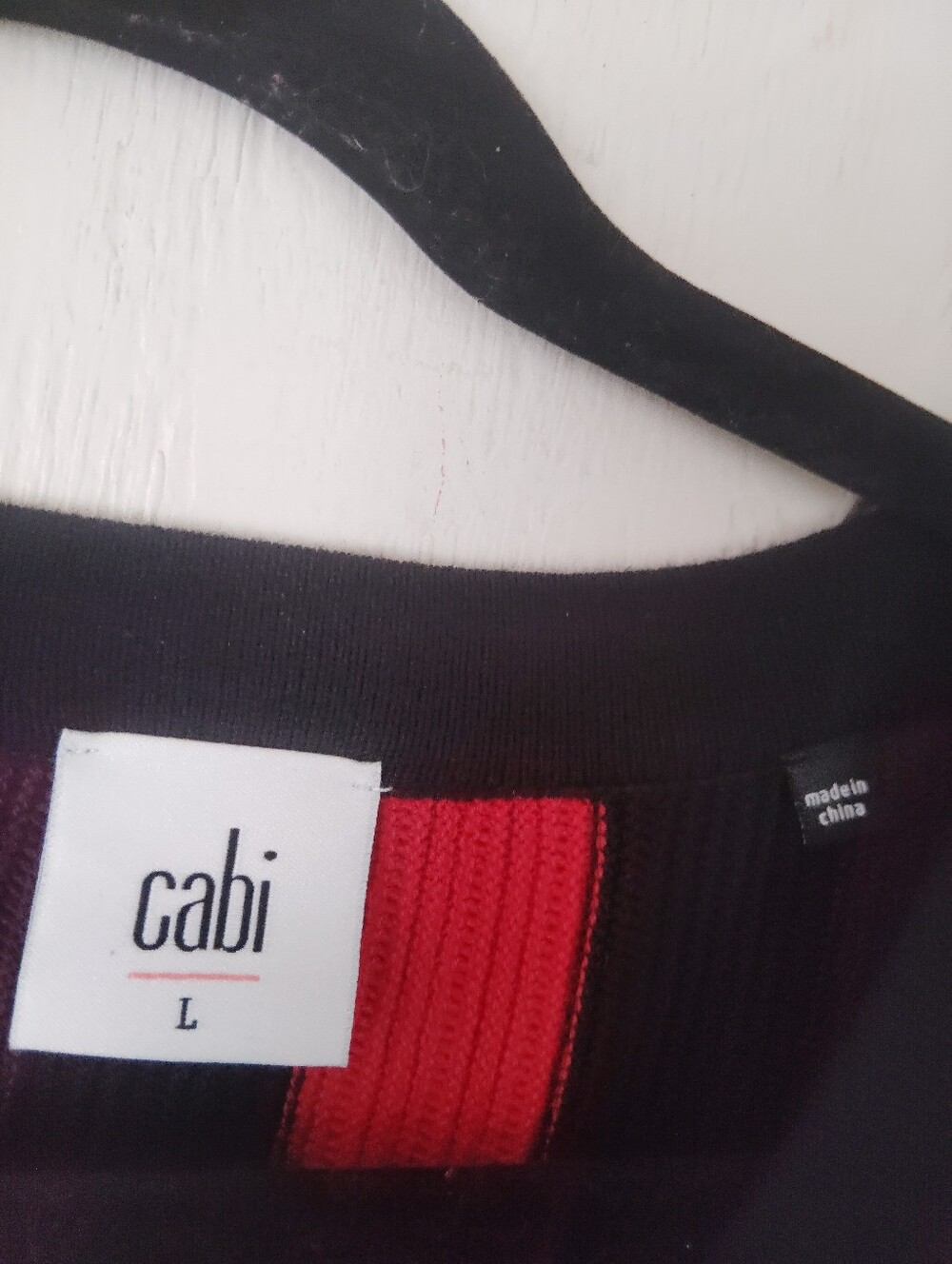 CAbi Royal Pullover Striped Sweater. Size L - Picture 3 of 7